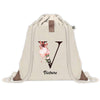 Sac à dos avec pochette Victoire Lettre Fleur