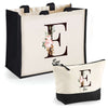 Cabas femme sac plage ou shopping tote bag pochette trousse Idée cadeau original pour anniversaire Noël travail départ retraite collègue famille fete des mères maman mamie