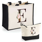 Cabas femme sac plage ou shopping tote bag pochette trousse Idée cadeau original pour anniversaire Noël travail départ retraite collègue famille fete des mères maman mamie