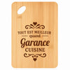 Planche bambou gravée personnalisée femme idée cadeau Fête des Mères apéro 30×20 prénom cuisine plateau fromage anniversaire noel maman mamie
