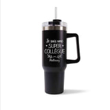 Mug isotherme Noir Mallaury Une Super Collègue