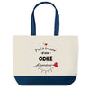 Sac de shopping bleu Bazar d'une Odile d'amour