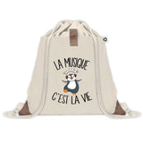 Sac à dos avec pochette Musique c'est la Vie
