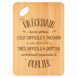 Planche bambou gravée personnalisée homme idée cadeau Fête des Pères apéro 30×20 prénom cuisine plateau fromage anniversaire noel papa papi 
