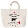 Sac Fête des Mères Mamie Famille Idée Cadeau anniversaire Noël Travail Boulot Métier Départ Retraite Collègue Femme cabas shopping plage