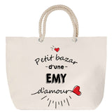 Sac Fête des Mères Mamie Famille Idée Cadeau anniversaire Noël Travail Boulot Métier Départ Retraite Collègue Femme cabas shopping plage
