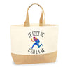 Sac Jute Fête des Mères Fêtes des Pères Mamie Papi Famille Idée Cadeau anniversaire Noël Travail Boulot Métier Départ Retraite Collègue Femme Homme