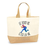 Sac Jute Fête des Mères Fêtes des Pères Mamie Papi Famille Idée Cadeau anniversaire Noël Travail Boulot Métier Départ Retraite Collègue Femme Homme