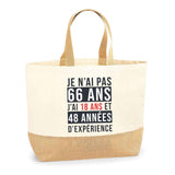 Sac Jute Fête des Mères Fêtes des Pères Mamie Papi Famille Idée Cadeau anniversaire Noël Travail Boulot Métier Départ Retraite Collègue Femme Homme