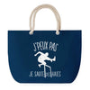 Sac de plage Bleu anse corde J'peux Pas Saute de Haies
