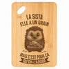 Planche bambou gravée personnalisée femme idée cadeau Fête des Mères apéro 30×20 prénom cuisine plateau fromage anniversaire noel maman mamie