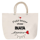 Sac Fête des Mères Mamie Famille Idée Cadeau anniversaire Noël Travail Boulot Métier Départ Retraite Collègue Femme cabas shopping plage