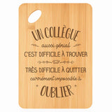 Planche bambou gravée personnalisée homme idée cadeau Fête des Pères apéro 30×20 prénom cuisine plateau fromage anniversaire noel papa papi 