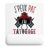 Tapis de souris ergonomique avec repose-poignet, accessoire bureau pour femme et homme, fête des pères, cadeau pas cher, idée cadeau fête des mères, secret santa, départ à la retraite, télétravail et gaming