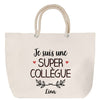 Sac Fête des Mères Mamie Famille Idée Cadeau anniversaire Noël Travail Boulot Métier Départ Retraite Collègue Femme cabas shopping plage