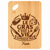 Planche bambou gravée personnalisée homme idée cadeau Fête des Pères apéro 30×20 prénom cuisine plateau fromage anniversaire noel papa papi 