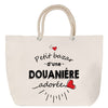 Sac Fête des Mères Mamie Famille Idée Cadeau anniversaire Noël Travail Boulot Métier Départ Retraite Collègue Femme cabas shopping plage