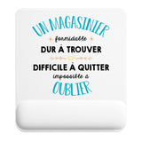 Tapis de souris ergonomique avec repose-poignet, accessoire bureau pour femme et homme, fête des pères, cadeau pas cher, idée cadeau fête des mères, secret santa, départ à la retraite, télétravail et gaming