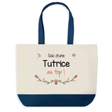 Sac de shopping bleu Tutrice au Top