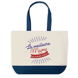 Sac de shopping bleu Mamy Meilleure du Monde