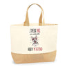 Sac Jute Fête des Mères Fêtes des Pères Mamie Papi Famille Idée Cadeau anniversaire Noël Travail Boulot Métier Départ Retraite Collègue Femme Homme