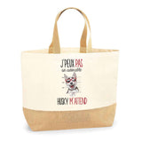 Sac Jute Fête des Mères Fêtes des Pères Mamie Papi Famille Idée Cadeau anniversaire Noël Travail Boulot Métier Départ Retraite Collègue Femme Homme
