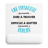 Tapis de souris ergonomique avec repose-poignet, accessoire bureau pour femme et homme, fête des pères, cadeau pas cher, idée cadeau fête des mères, secret santa, départ à la retraite, télétravail et gaming
