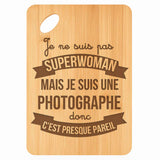 Planche bambou gravée personnalisée femme idée cadeau Fête des Mères apéro 30×20 prénom cuisine plateau fromage anniversaire noel maman mamie