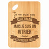 Planche bambou gravée personnalisée homme idée cadeau Fête des Pères apéro 30×20 prénom cuisine plateau fromage anniversaire noel papa papi 