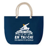 Sac de plage Bleu anse corde Tai-Chi Légende Humour Geek