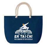Sac de plage Bleu anse corde Tai-Chi Légende Humour Geek