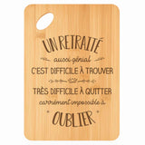 Planche bambou gravée personnalisée homme idée cadeau Fête des Pères apéro 30×20 prénom cuisine plateau fromage anniversaire noel papa papi 