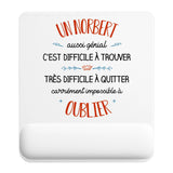 Tapis de souris ergonomique avec repose-poignet, accessoire bureau pour femme et homme, fête des pères, cadeau pas cher, idée cadeau fête des mères, secret santa, départ à la retraite, télétravail et gaming
