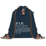 sac a dos femme bleu coton recycle avec pochette cadeau original pour collegue amie prof ou soeur idee cadeau femme noel anniversaire secret santa ou depart a la retraite sac pratique chic et ecoresponsable design breton elegant