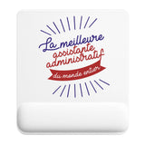 Tapis de souris ergonomique avec repose-poignet, accessoire bureau pour femme et homme, fête des pères, cadeau pas cher, idée cadeau fête des mères, secret santa, départ à la retraite, télétravail et gaming
