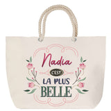 Sac Fête des Mères Mamie Famille Idée Cadeau anniversaire Noël Travail Boulot Métier Départ Retraite Collègue Femme cabas shopping plage
