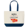 Sac de shopping bleu Merci Consultant Génial