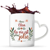 Mug personnalisé, idée cadeau pour maman, femme collègue saint valentin Noël, anniversaire, fête des mères Secret Santa