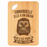 Planche bambou gravée personnalisée femme idée cadeau Fête des Mères apéro 30×20 prénom cuisine plateau fromage anniversaire noel maman mamie