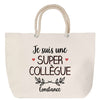 Sac Fête des Mères Mamie Famille Idée Cadeau anniversaire Noël Travail Boulot Métier Départ Retraite Collègue Femme cabas shopping plage