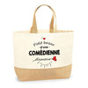 Sac Jute Fête des Mères Fêtes des Pères Mamie Papi Famille Idée Cadeau anniversaire Noël Travail Boulot Métier Départ Retraite Collègue Femme Homme