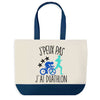 Sac de shopping bleu J'peux pas Duathlon
