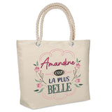 Sac Fête des Mères Mamie Famille Idée Cadeau anniversaire Noël Travail Boulot Métier Départ Retraite Collègue Femme cabas shopping plage