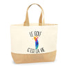 Sac Jute Fête des Mères Fêtes des Pères Mamie Papi Famille Idée Cadeau anniversaire Noël Travail Boulot Métier Départ Retraite Collègue Femme Homme
