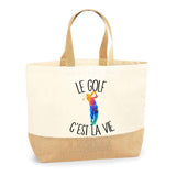 Sac Jute Fête des Mères Fêtes des Pères Mamie Papi Famille Idée Cadeau anniversaire Noël Travail Boulot Métier Départ Retraite Collègue Femme Homme