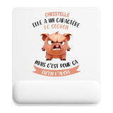 Tapis de souris ergonomique avec repose-poignet, accessoire bureau pour femme et homme, fête des pères, cadeau pas cher, idée cadeau fête des mères, secret santa, départ à la retraite, télétravail et gaming