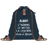 sac a dos homme bleu coton recycle avec pochette idee cadeau utile pour collegue papa ou ami cadeau homme noel anniversaire secret santa ou depart a la retraite sac durable pratique et robuste design sobre et elegant