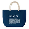 Sac de plage Bleu anse corde Sylvain Définition Homme