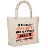 Sac Fête des Mères Mamie Famille Idée Cadeau anniversaire Noël Travail Boulot Métier Départ Retraite Collègue Femme cabas shopping plage