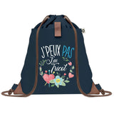 sac a dos bleu coton recycle avec pochette idee cadeau originale pour collegue ami prof ou membre de la famille cadeau mixte noel anniversaire secret santa ou depart au travail sac leger pratique et ecologique design breton moderne